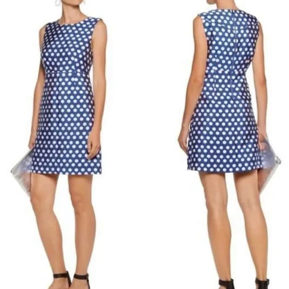 DVF Diane Von Furstenberg "Carrie" Hexagon Print Mini Shift Dress – Size 0